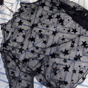 star covered mesh top